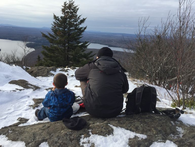 On the summit of Mont Chauve.