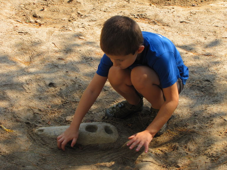 Prehistoric World. Young paleontologist.