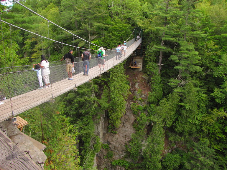 60 meters above the river.