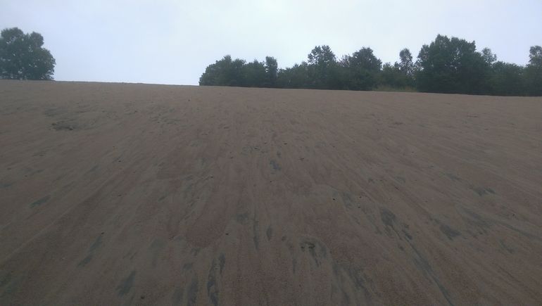 Steep sand wall of the Dune.