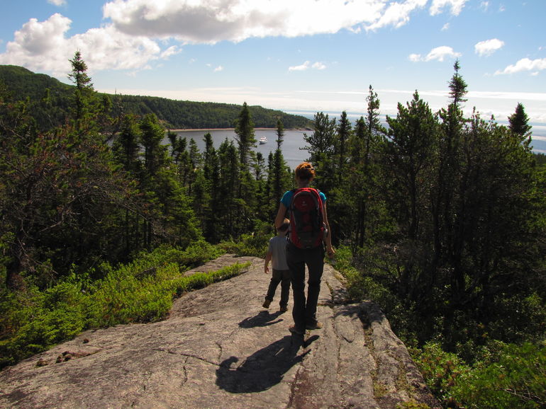 At the top of l’Anse-à-l’Eau hill.