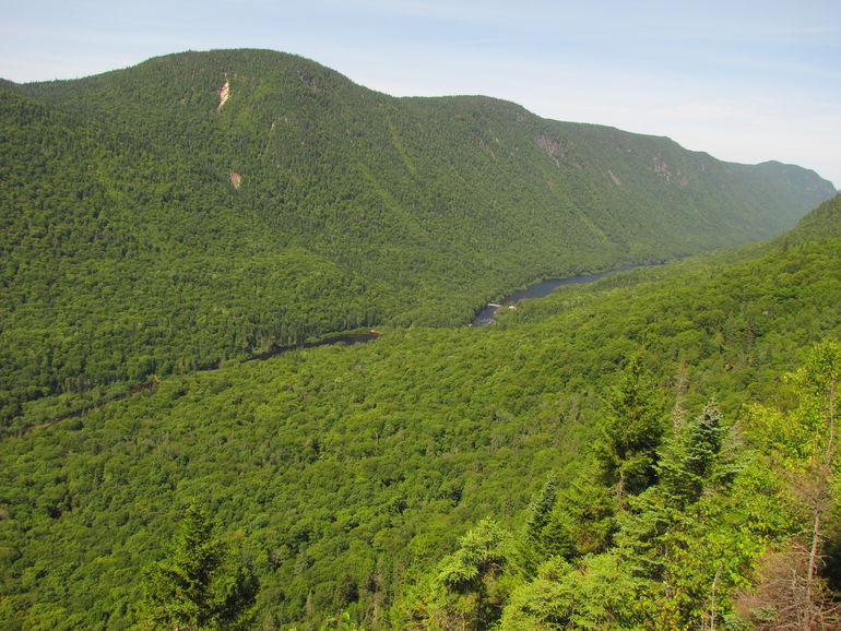 Hiking and kayaking with kids in Jacques-Cartier National Park.