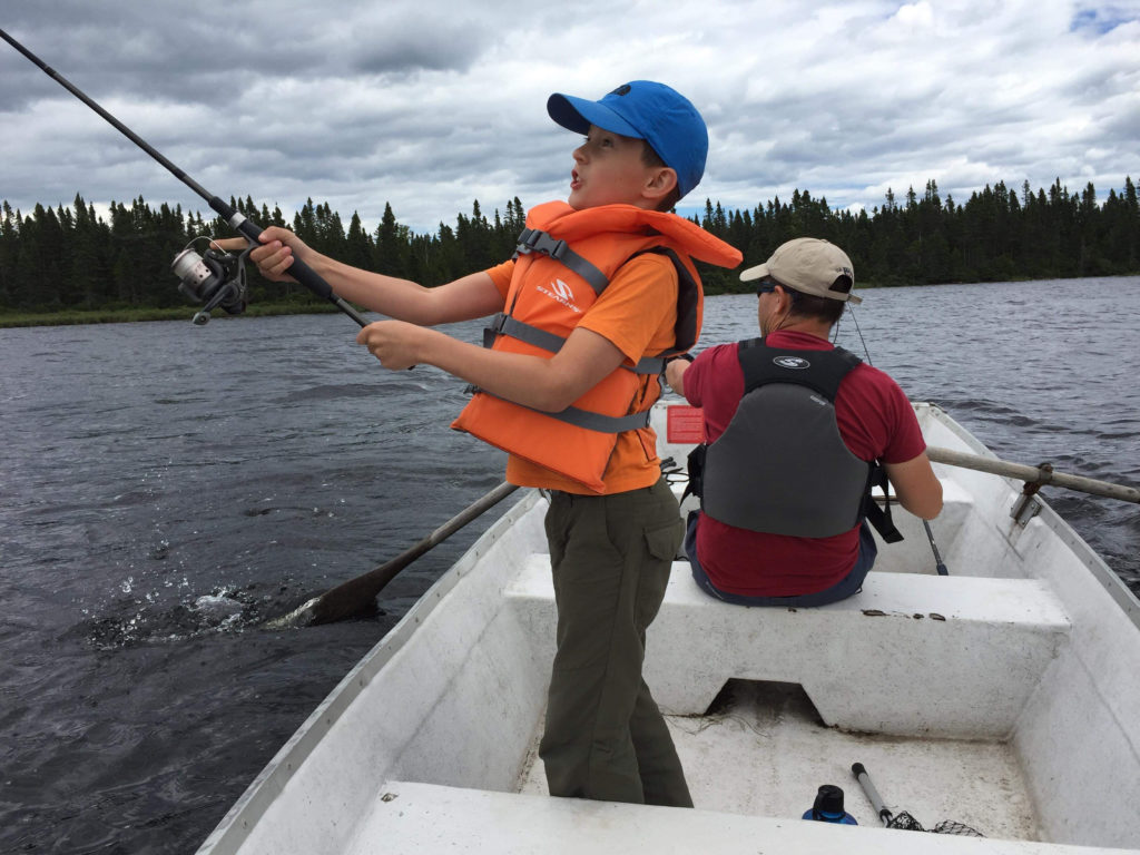 Fishing on the lake