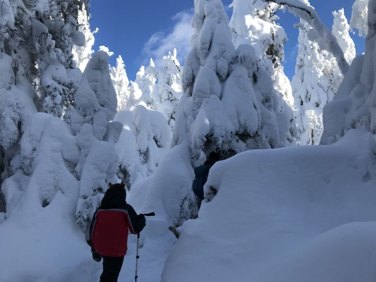 Heading to the Round Top summit