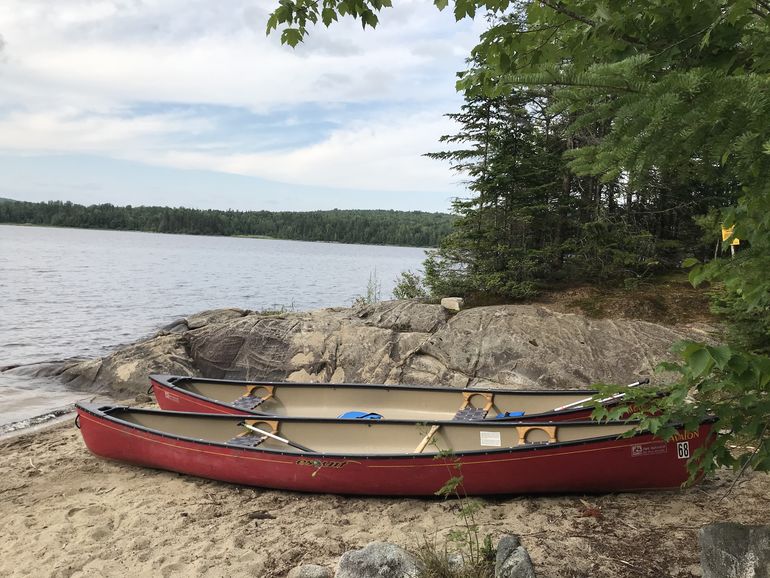 Canoe camping