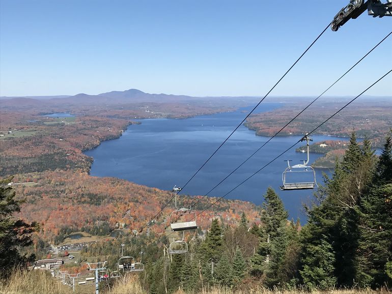 A chairlift as a shortcut 