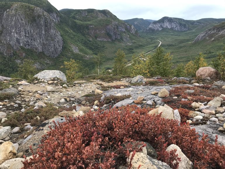 View from the top of La Choenne trail