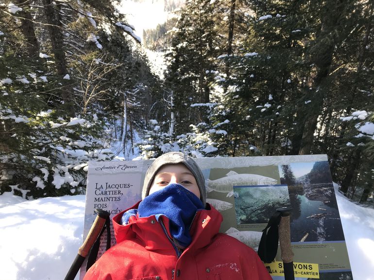 Jacques-Cartier National Park winter hike in extreme cold