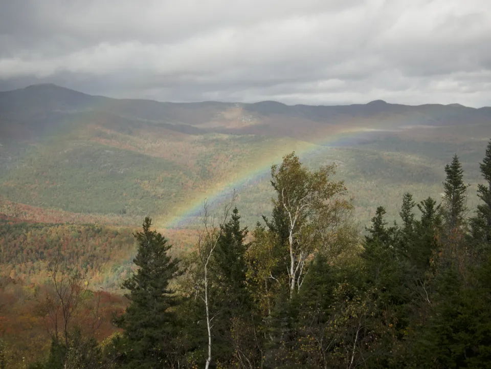 Double Rainbow at Owl's Head Lookout Hike