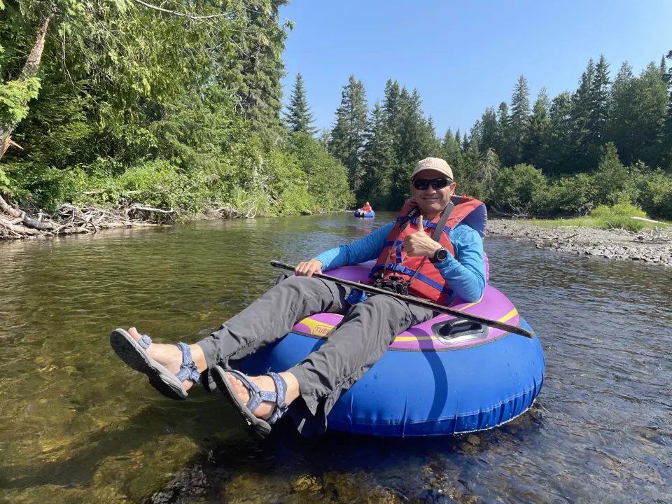 Tubing in the heat